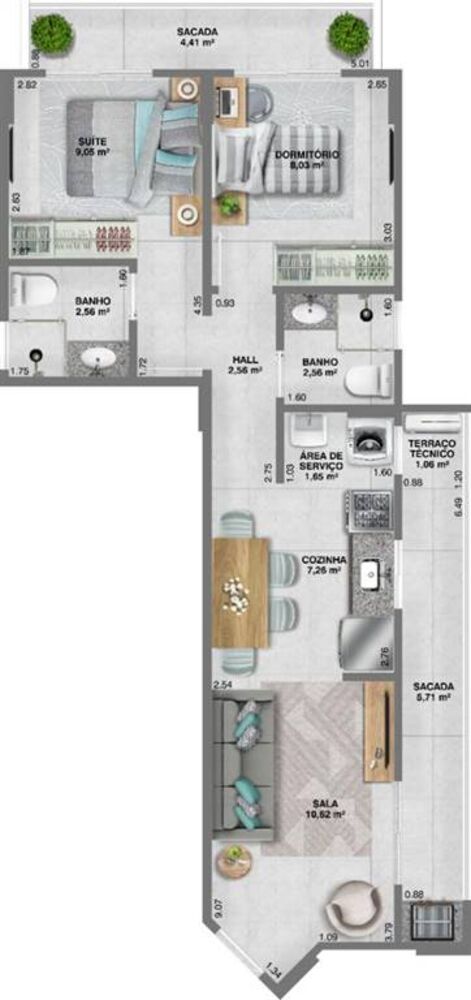 Apartamento, 2 quartos, 64 m² - Foto 14