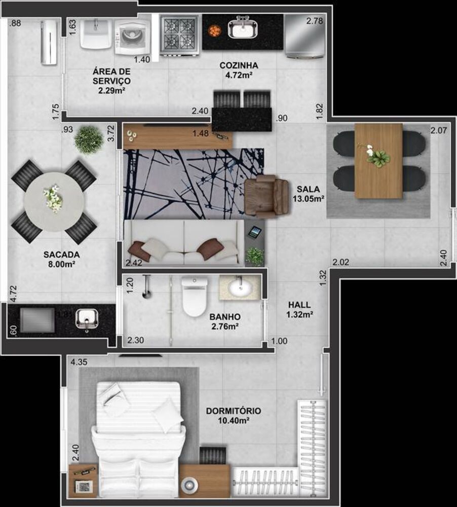 Apartamento, 1 quarto, 79 m² - Foto 4