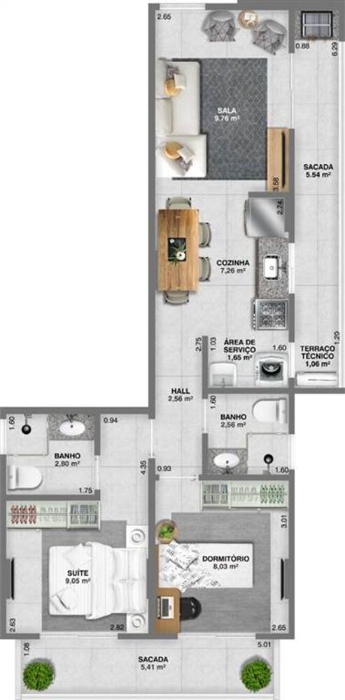 Apartamento, 2 quartos, 64 m² - Foto 9