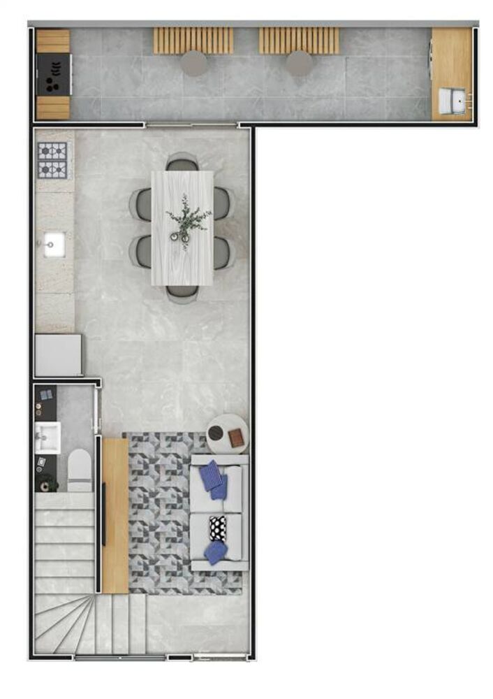 Sobrado, 2 quartos, 62 m² - Foto 4