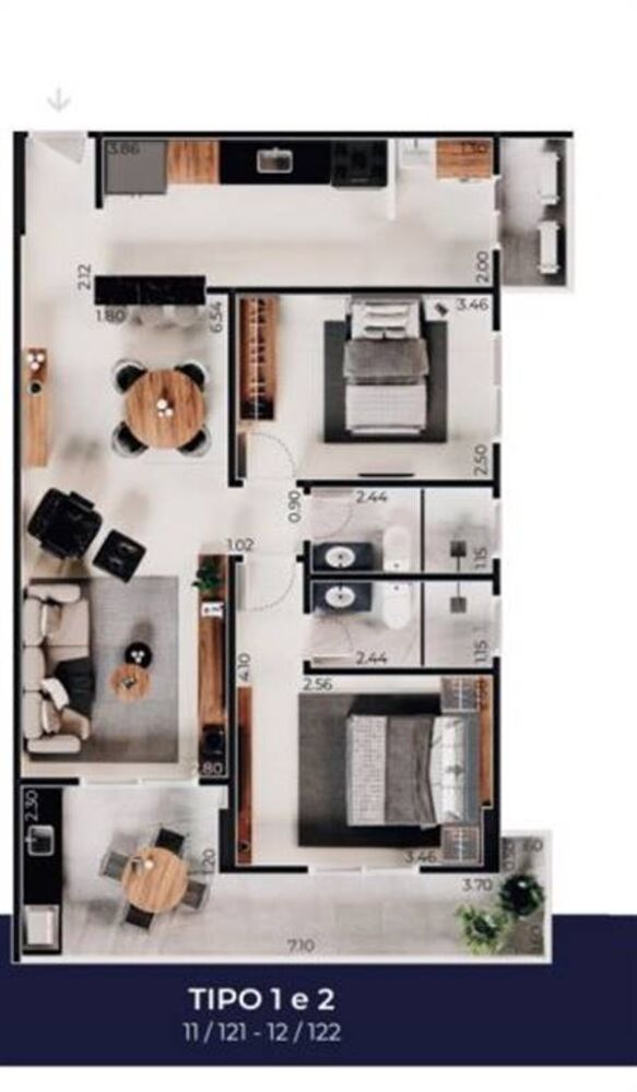 Apartamento, 2 quartos, 78 m² - Foto 3