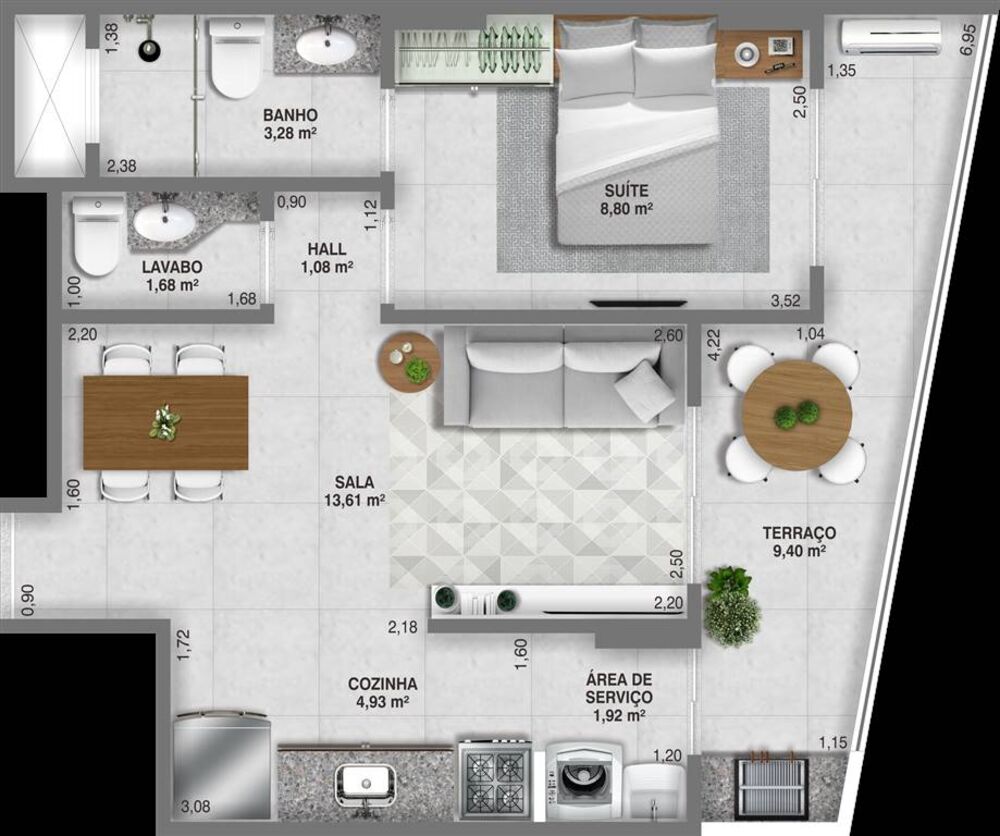 Apartamento, 1 quarto, 50 m² - Foto 4