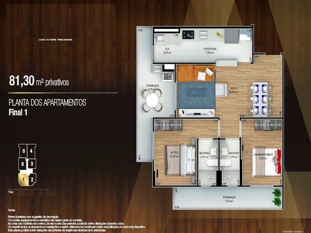 Apartamento, 2 quartos, 81 m² - Foto 1