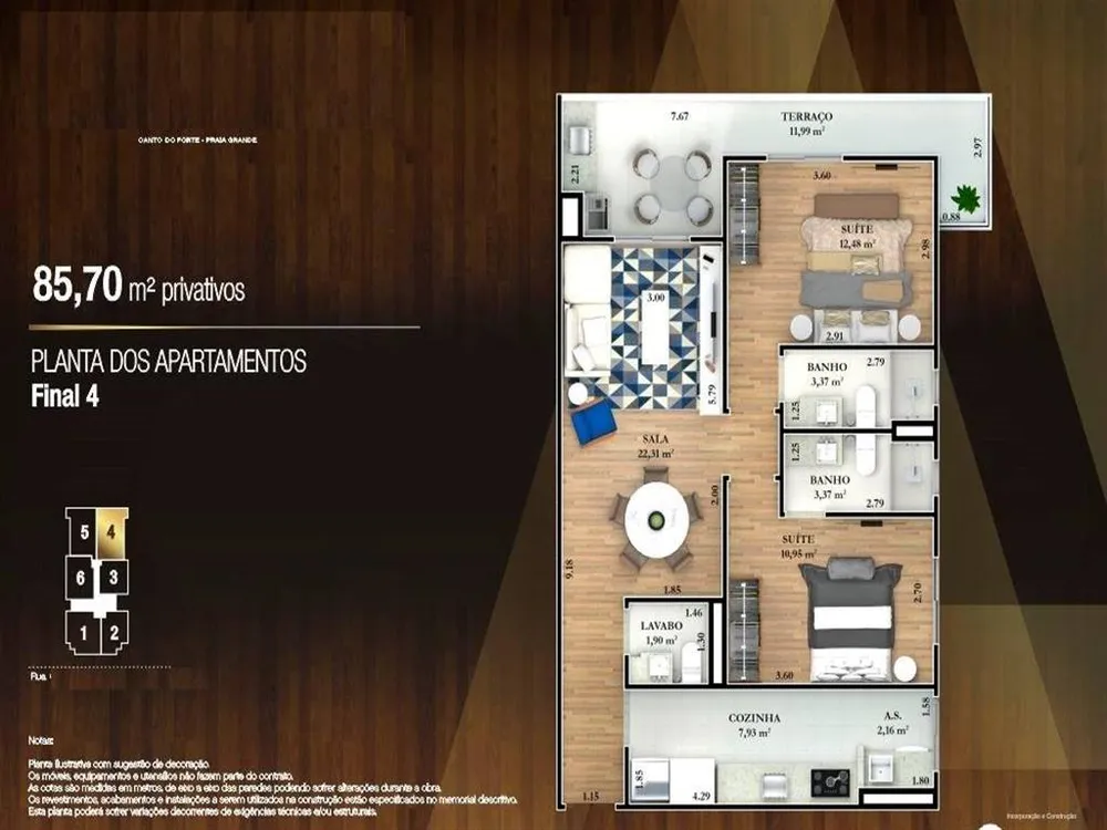 Apartamento, 2 quartos, 85 m² - Foto 1