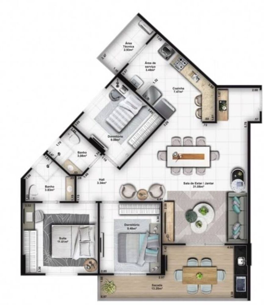 Apartamento, 3 quartos, 108 m² - Foto 14