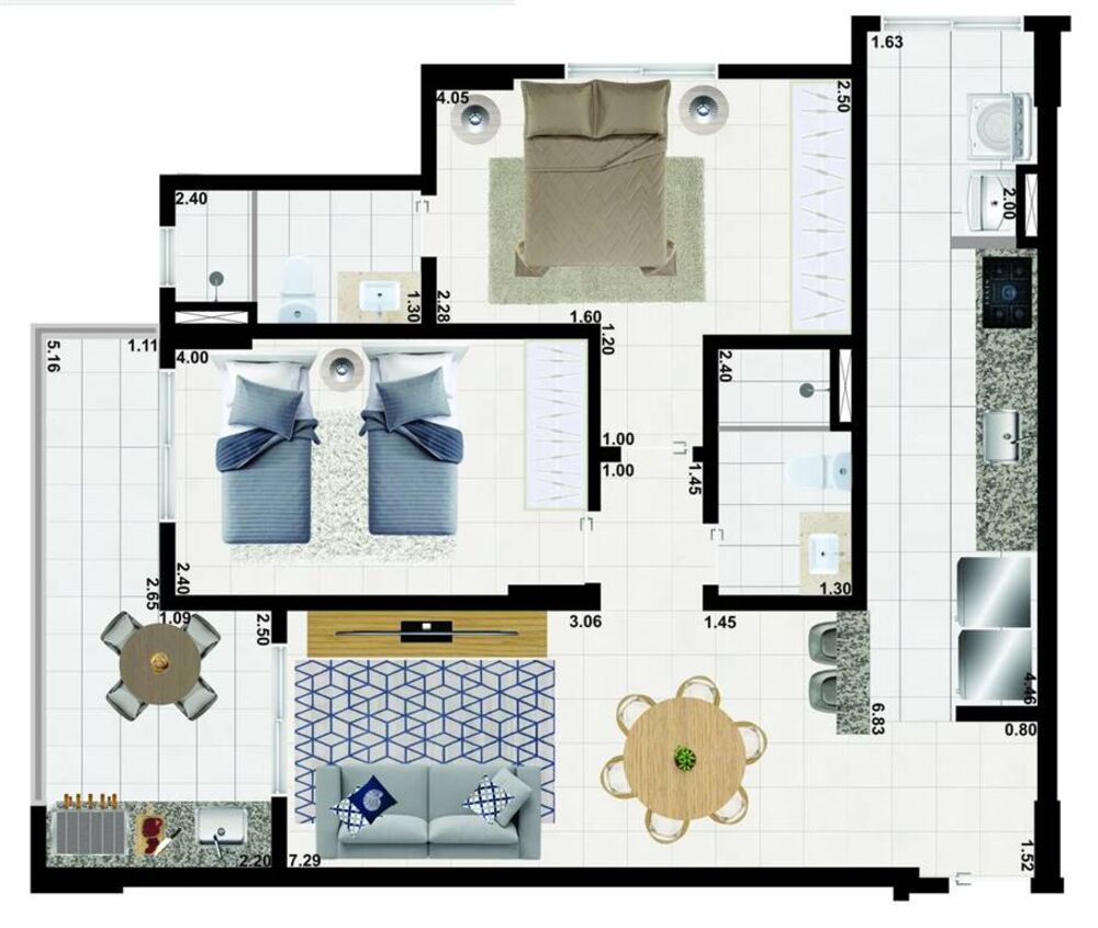 Apartamento, 2 quartos, 76 m² - Foto 10