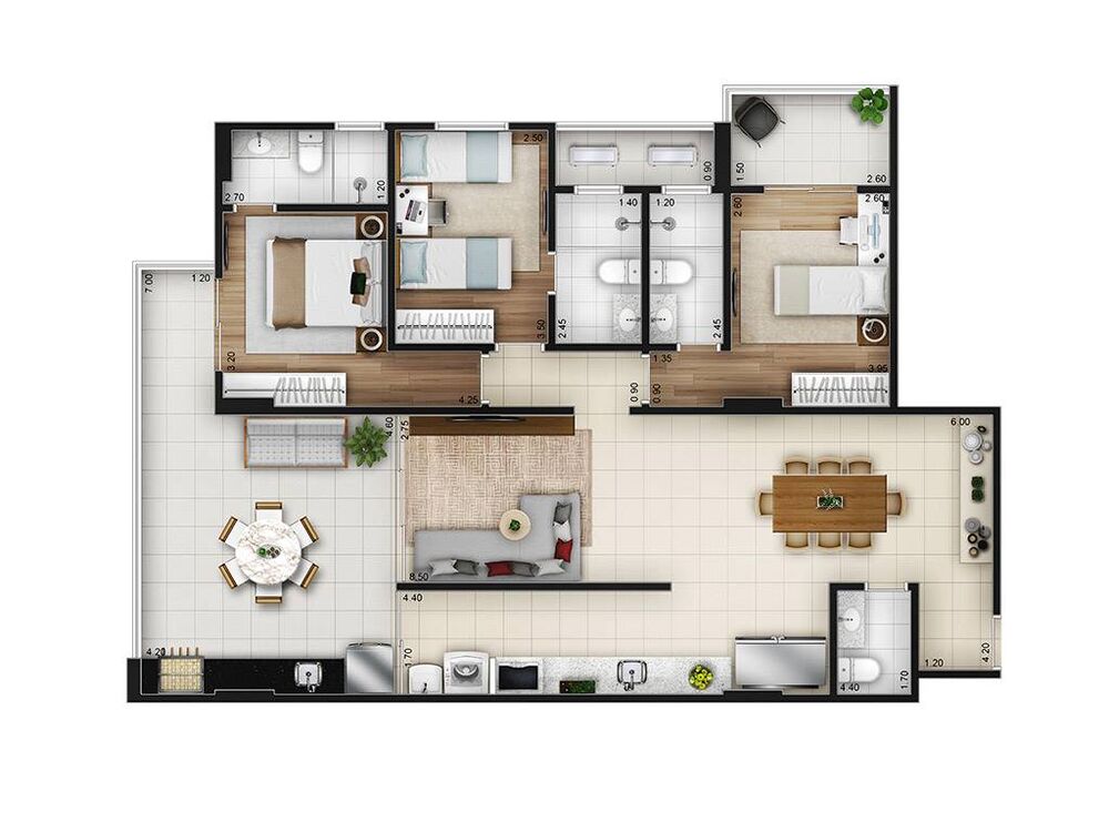 Apartamento, 3 quartos, 126 m² - Foto 11