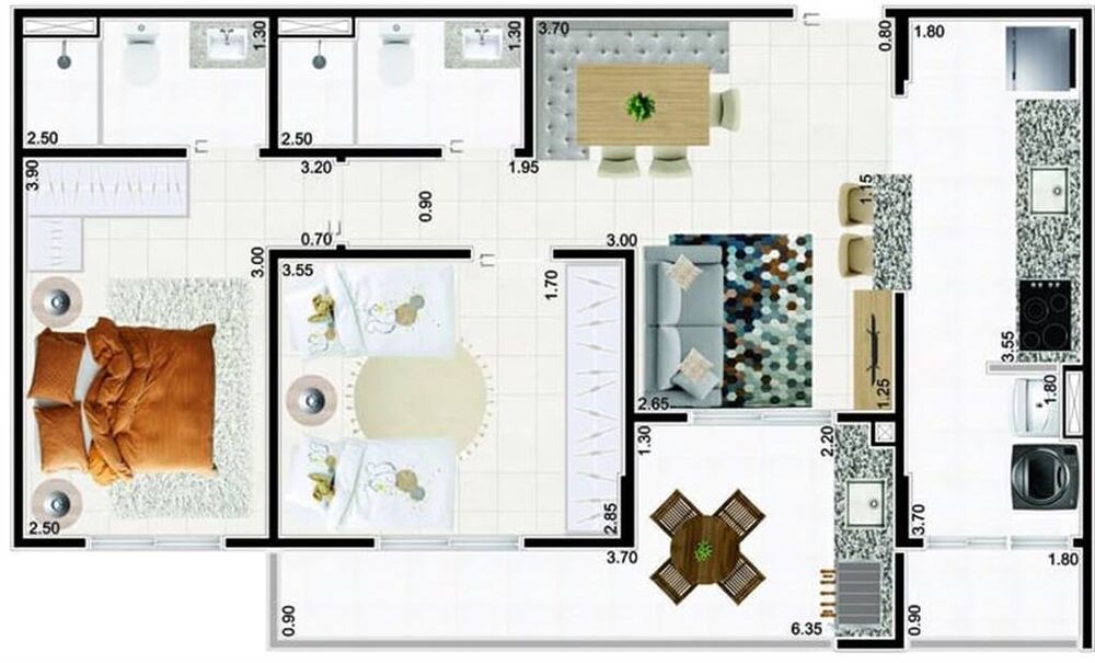 Apartamento, 2 quartos, 72 m² - Foto 15