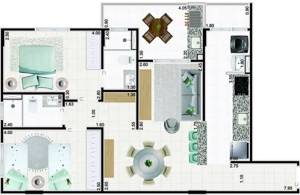 Apartamento, 2 quartos, 80 m² - Foto 19