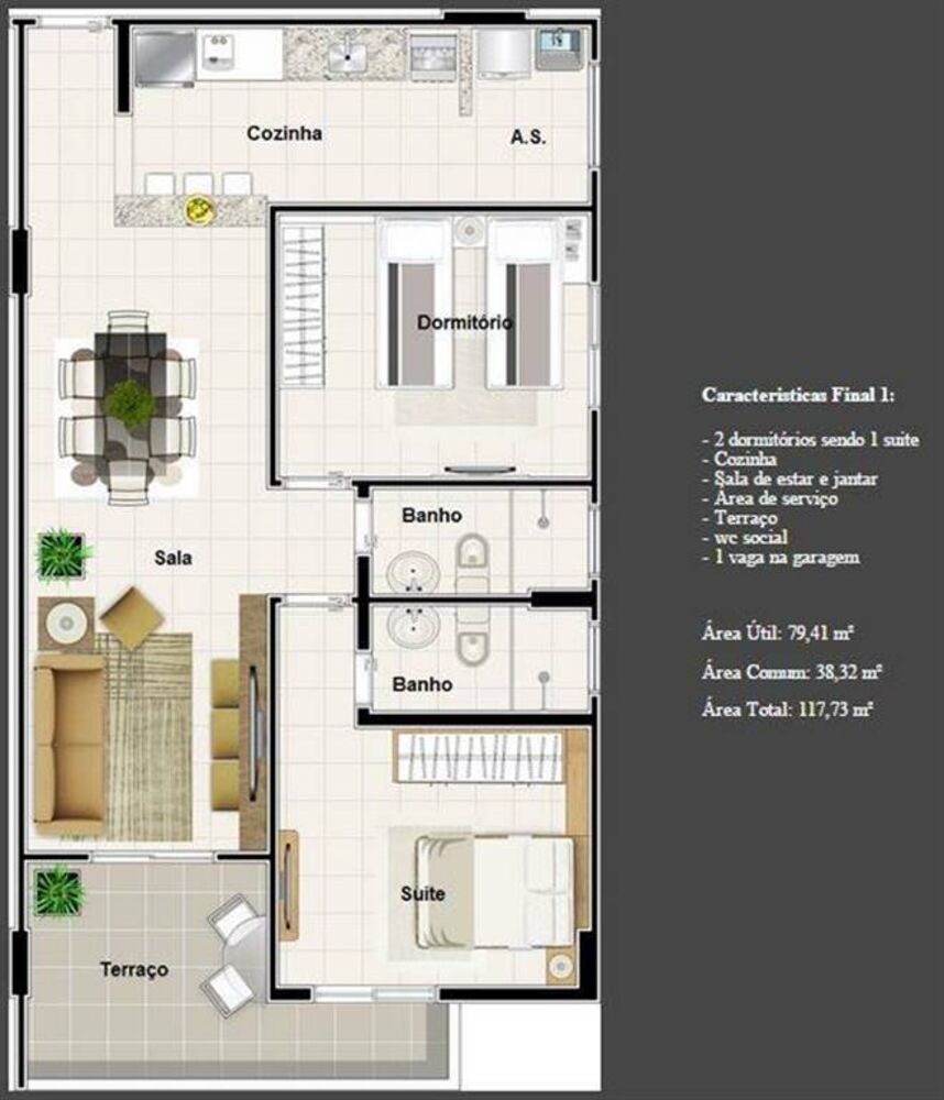 Apartamento, 2 quartos, 79 m² - Foto 12