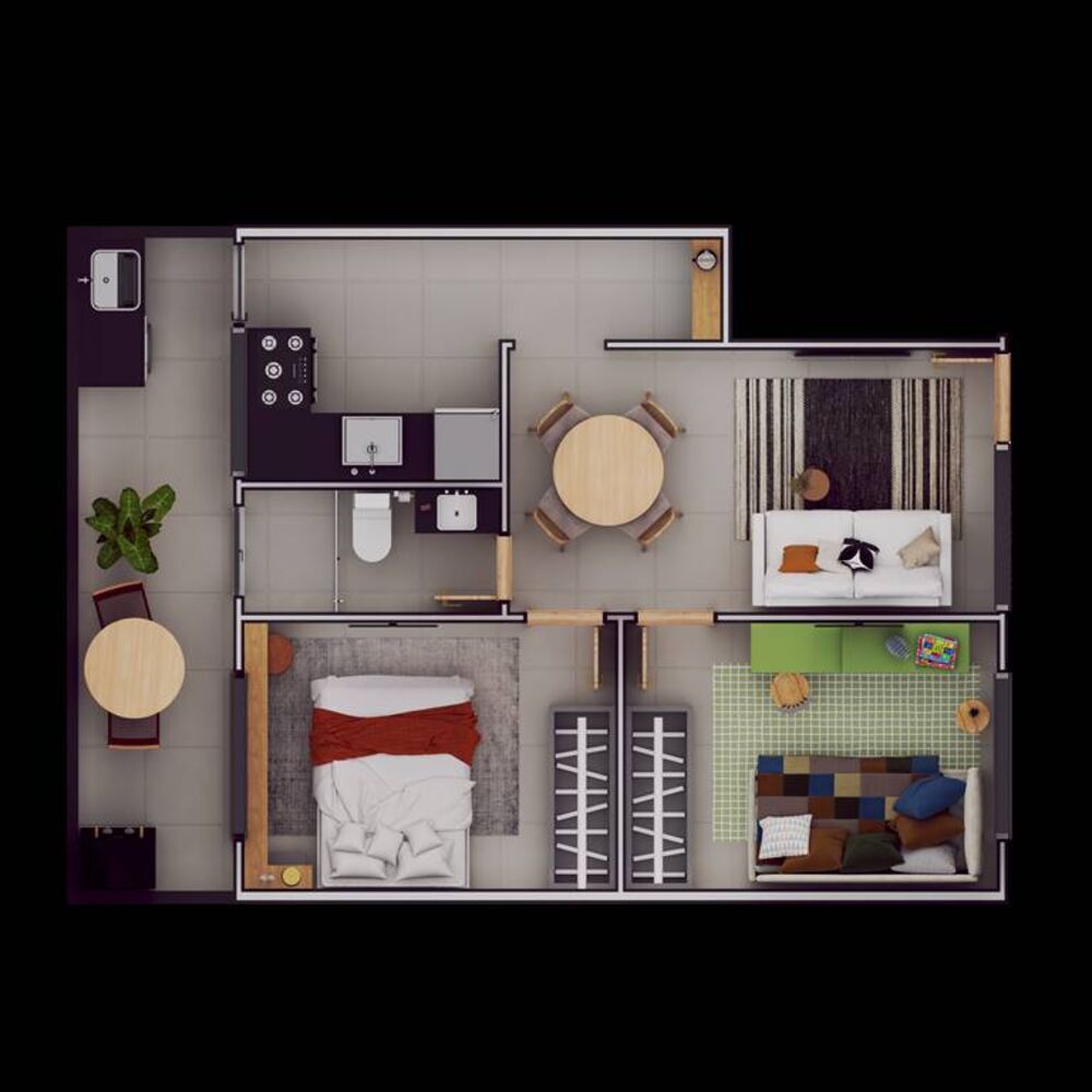 Casa, 2 quartos, 41 m² - Foto 4