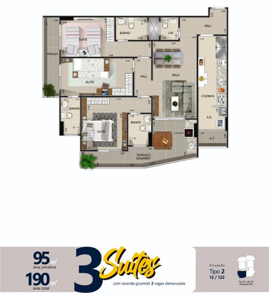 Apartamento, 3 quartos, 95 m² - Foto 13