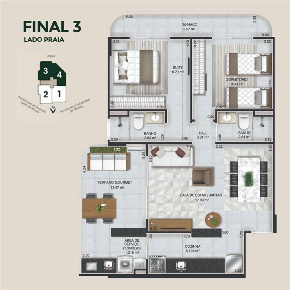 Apartamento, 2 quartos, 77 m² - Foto 4