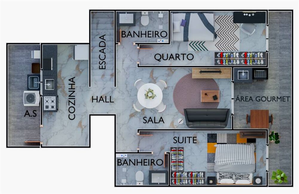 Sobrado, 1 quarto, 71 m² - Foto 1