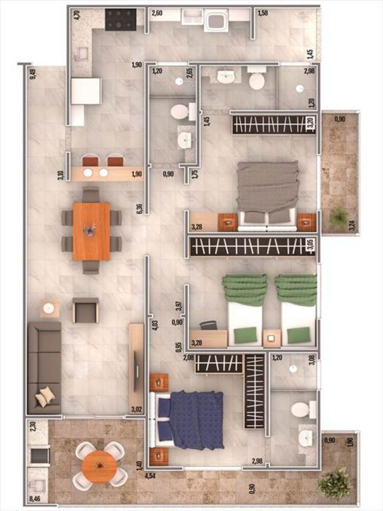 Apartamento, 3 quartos, 106 m² - Foto 5