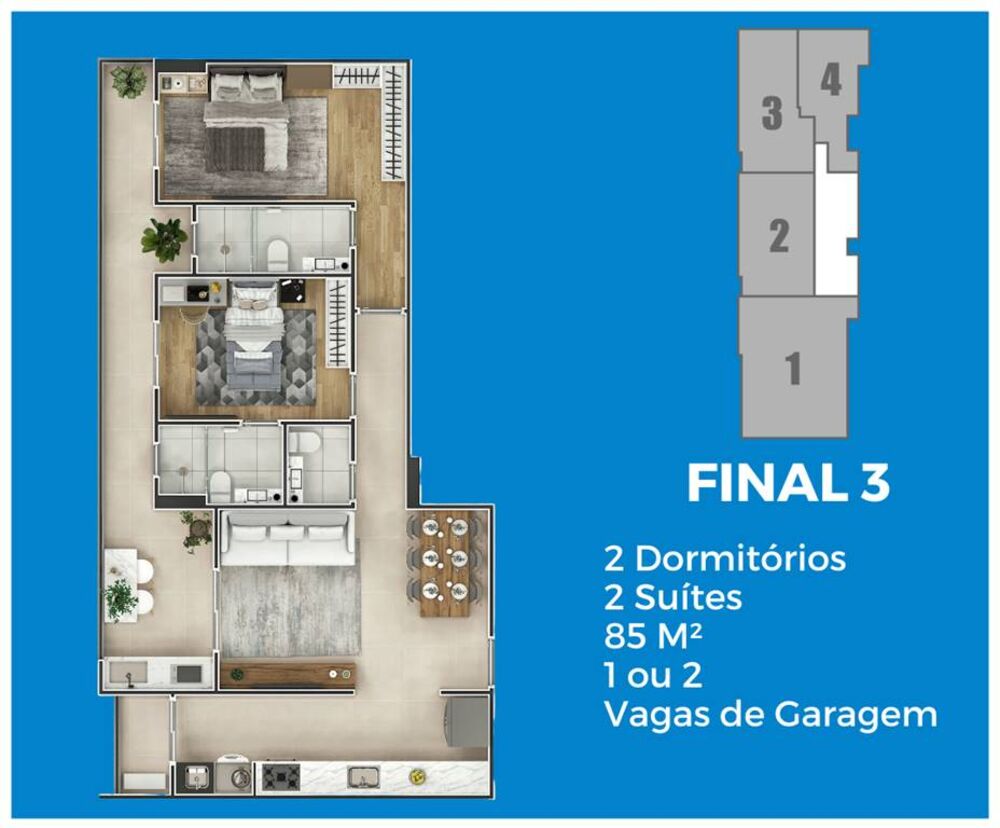 Apartamento, 2 quartos, 86 m² - Foto 8
