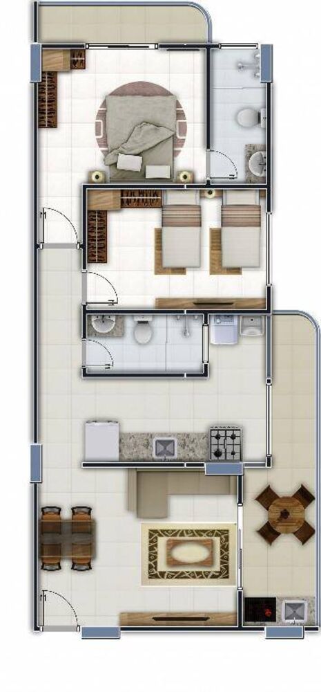 Apartamento, 2 quartos, 70 m² - Foto 1