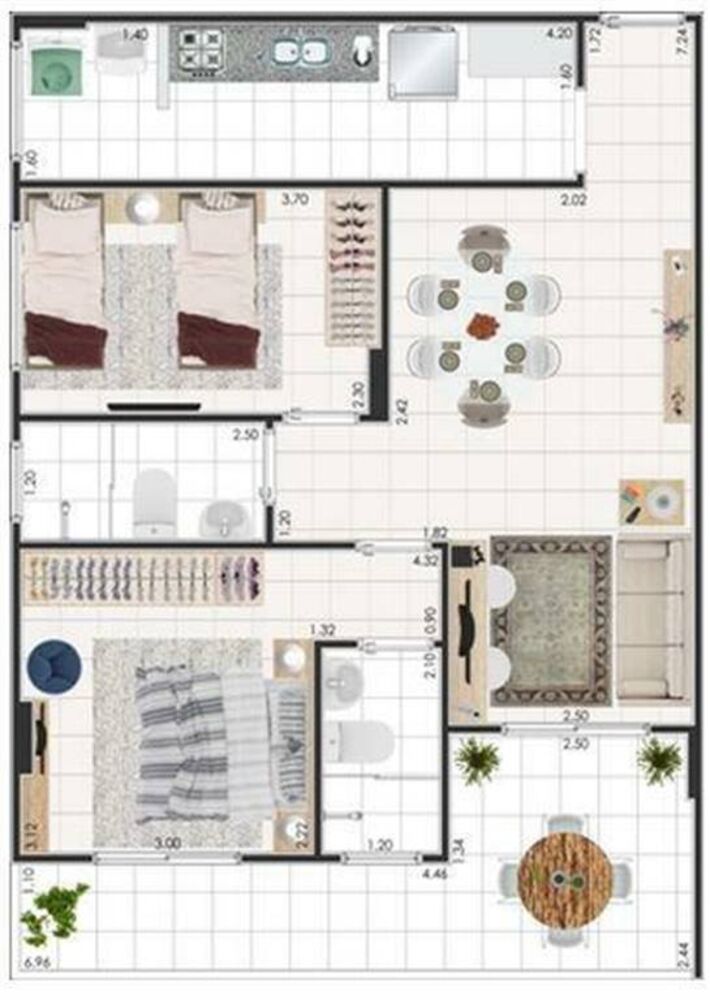 Apartamento, 2 quartos, 71 m² - Foto 1