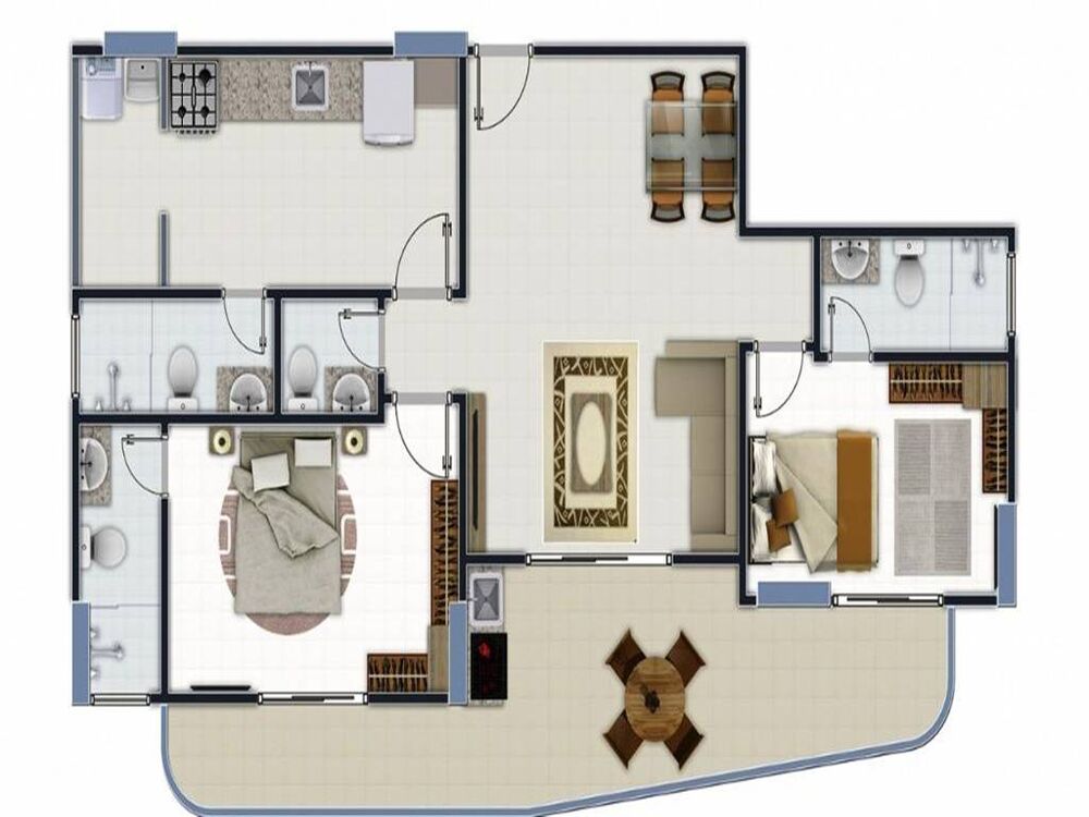 Apartamento, 2 quartos, 85 m² - Foto 2