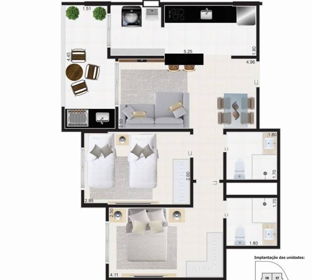 Apartamento, 2 quartos, 68 m² - Foto 10