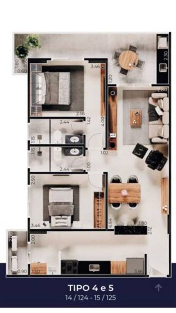 Apartamento, 2 quartos, 78 m² - Foto 5