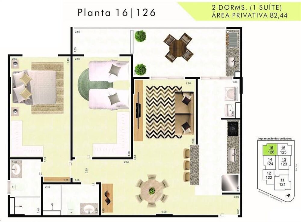 Apartamento, 2 quartos, 83 m² - Foto 12