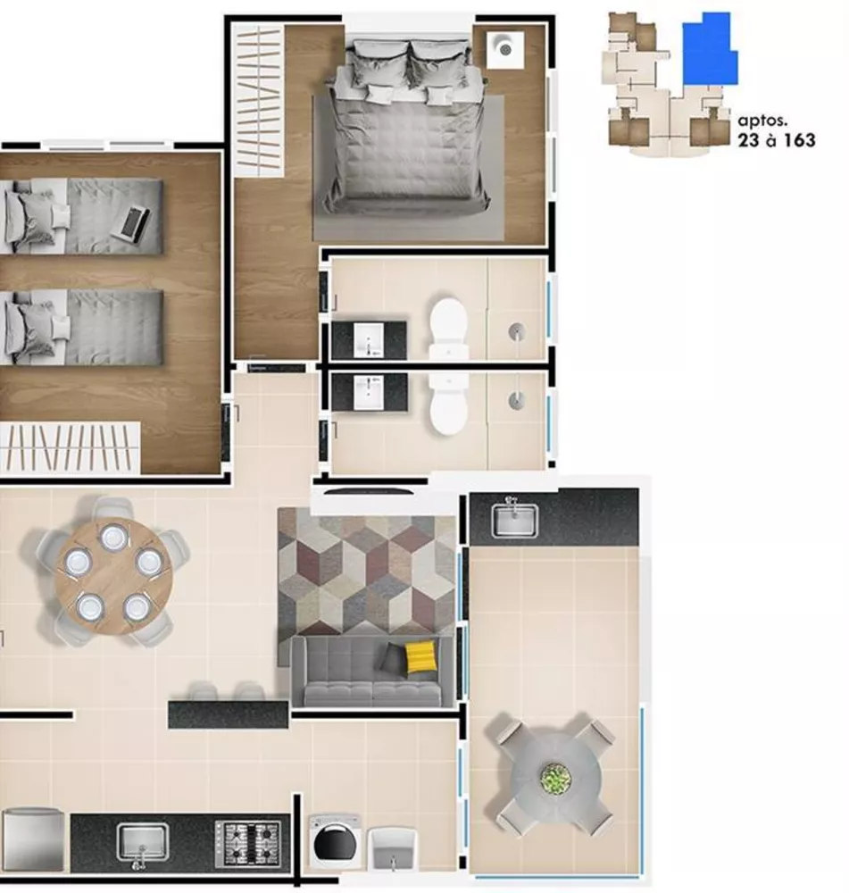 Apartamento à venda com 2 quartos, 70m² - Foto 4