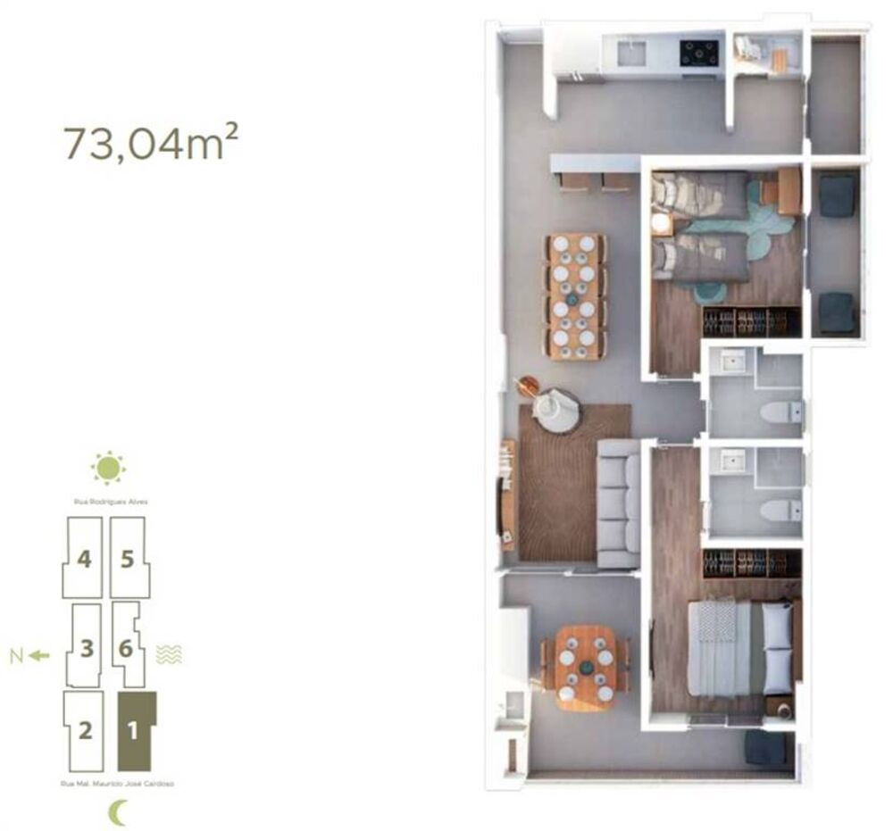 Apartamento, 3 quartos, 130 m² - Foto 1