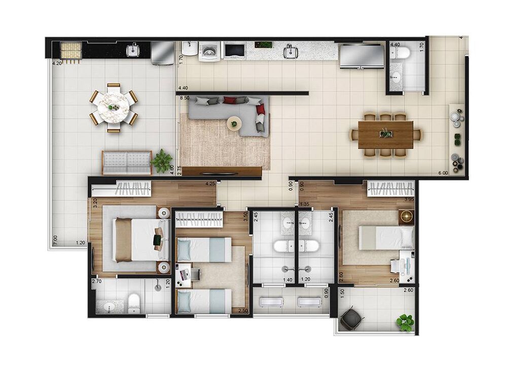 Apartamento, 3 quartos, 127 m² - Foto 9