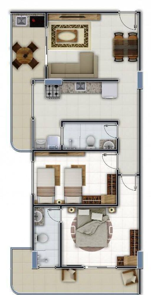 Apartamento, 2 quartos, 72 m² - Foto 1