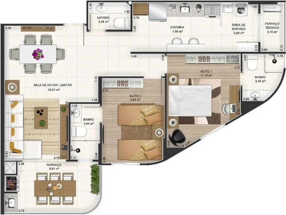 Apartamento, 2 quartos, 85 m² - Foto 1