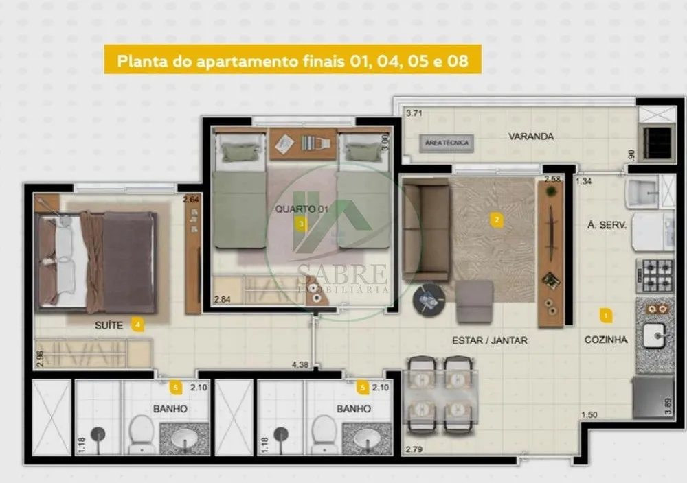 Apartamento, 2 quartos, 53 m² - Foto 5