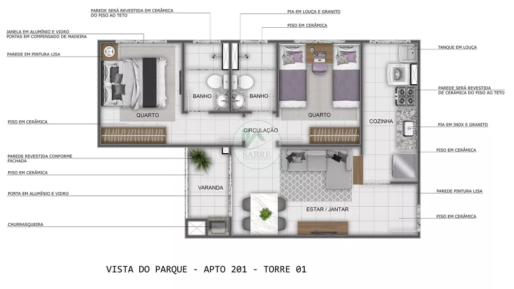 Apartamento, 2 quartos, 45 m² - Foto 14