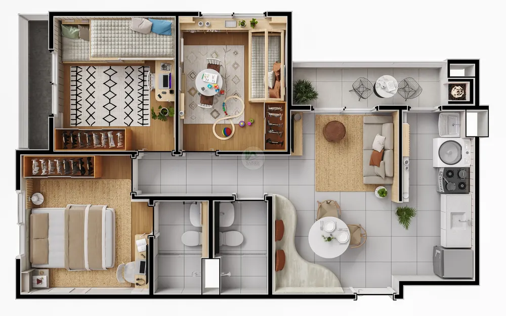 Apartamento, 2 quartos, 52 m² - Foto 14