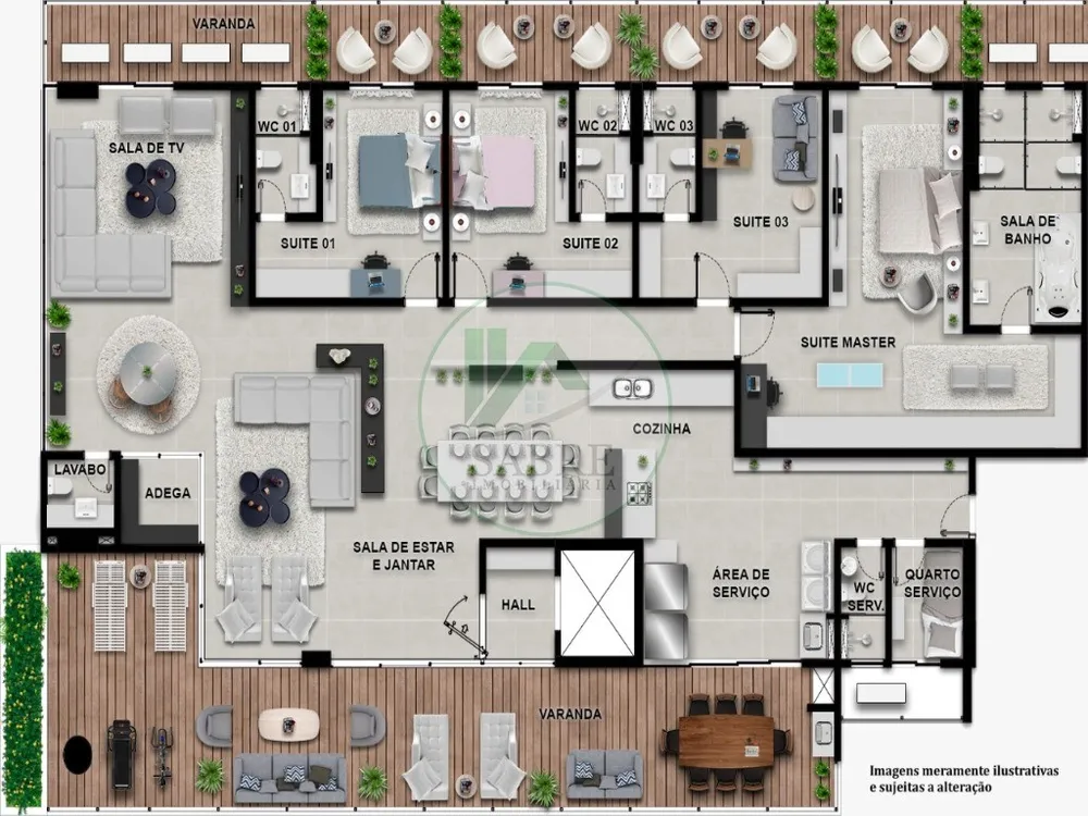 Apartamento, 4 quartos, 368 m² - Foto 4