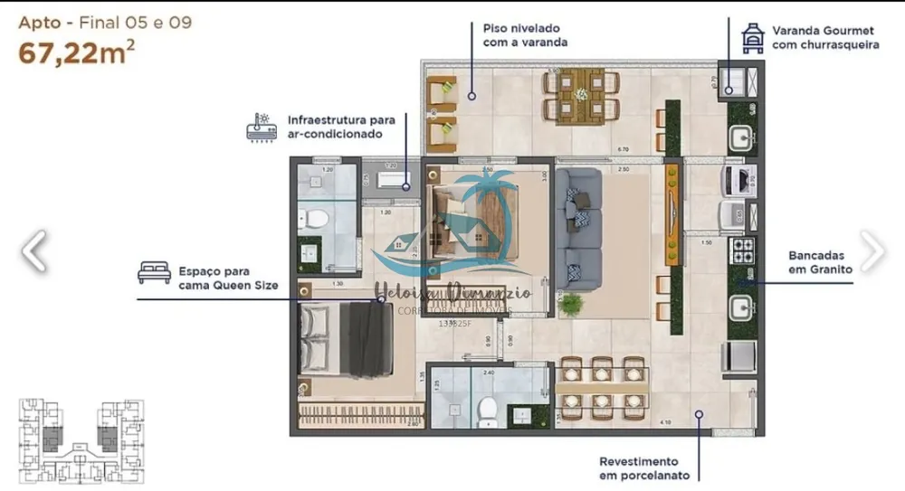 Apartamento, 2 quartos, 67 m² - Foto 2