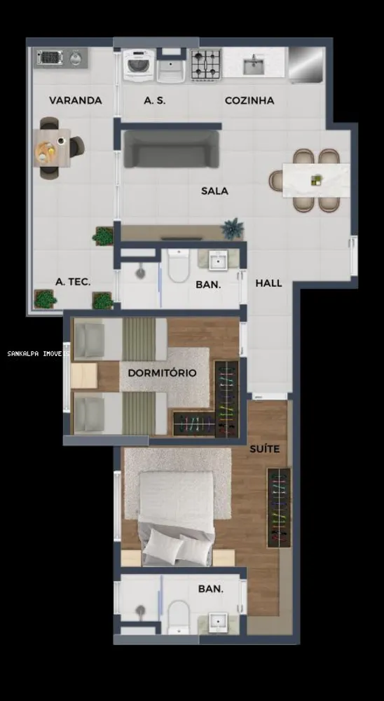 Apartamento, 2 quartos, 70 m² - Foto 17