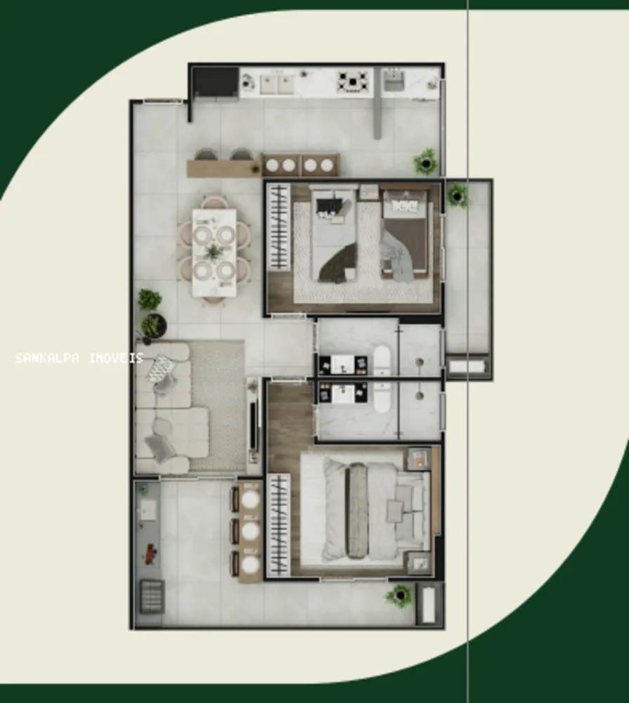 Apartamento, 2 quartos, 83 m² - Foto 3