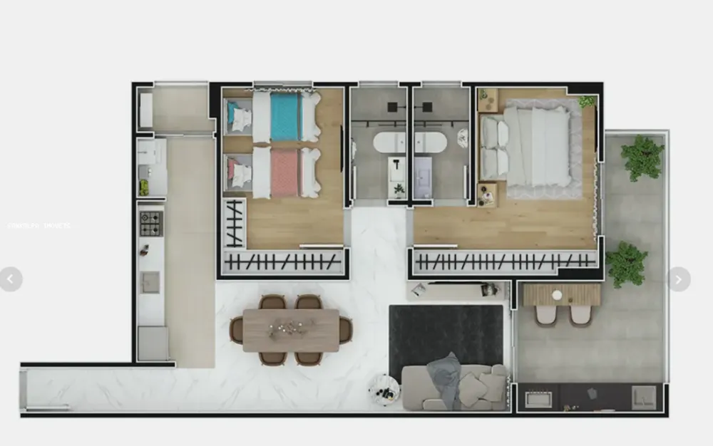 Apartamento, 2 quartos, 77 m² - Foto 8