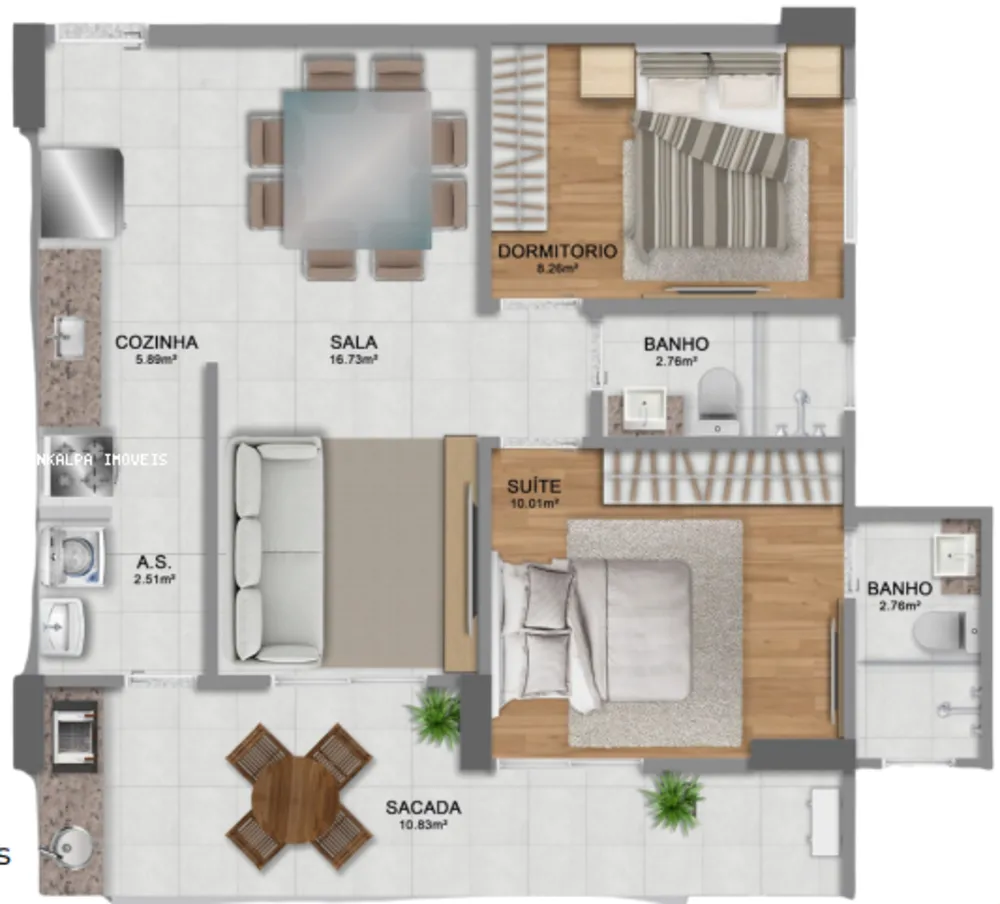 Apartamento, 2 quartos, 70 m² - Foto 10