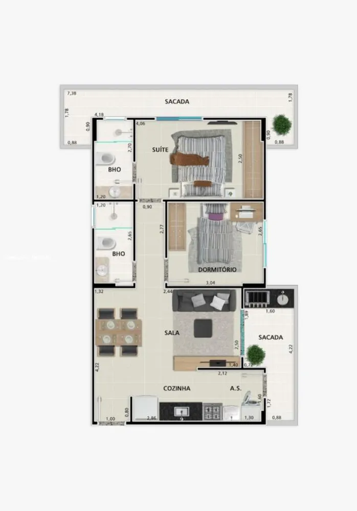 Apartamento, 2 quartos, 69 m² - Foto 20