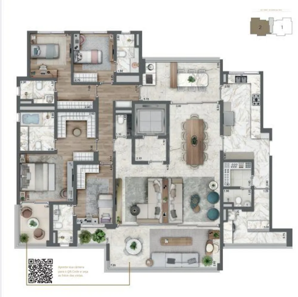 Apartamento, 4 quartos, 230 m² - Foto 2