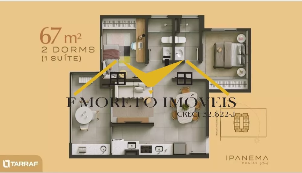 Apartamento, 1 quarto, 41 m² - Foto 3