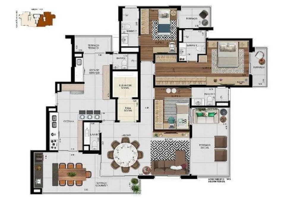 Apartamento, 3 quartos, 161 m² - Foto 11