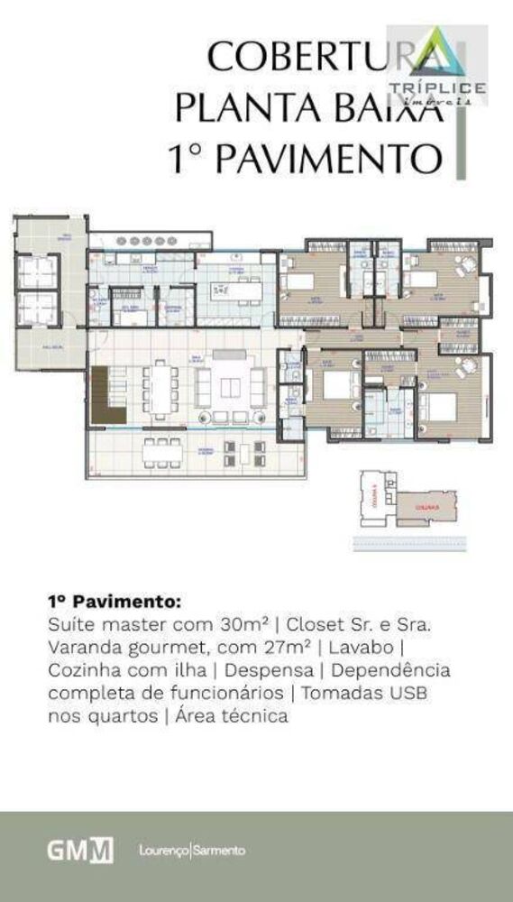 Cobertura, 4 quartos, 520 m² - Foto 12
