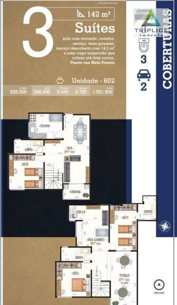 Cobertura, 4 quartos, 135 m² - Foto 19