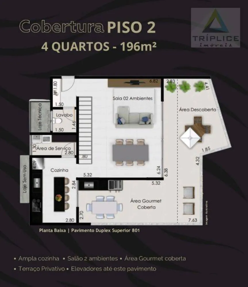 Cobertura, 3 quartos, 151 m² - Foto 13