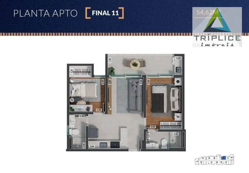 Apartamento, 2 quartos, 61 m² - Foto 17