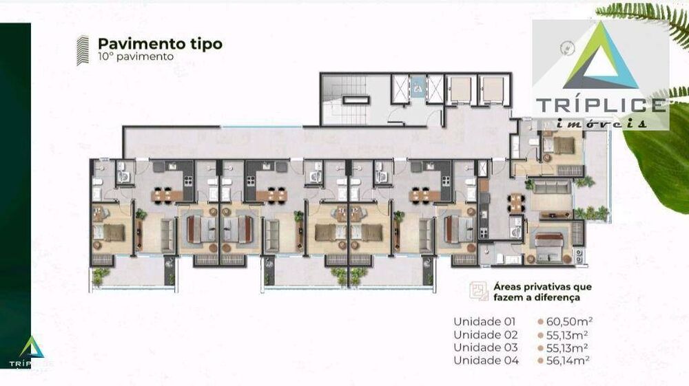 Apartamento à venda com 2 quartos, 64m² - Foto 5