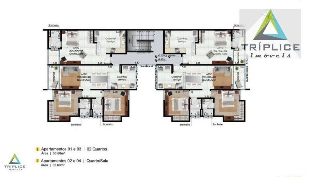 Kitnet-Studio, 32 m² - Foto 1